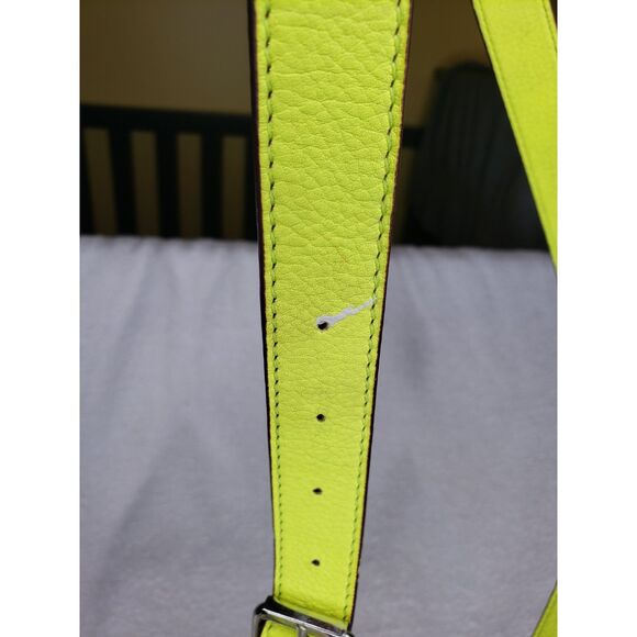 Gap Womens Crossbody Handbag Purse Jute Leather Canvas Tan Green Summer Spring - Picture 6 of 8